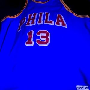 Wilt Chamberlain Philadelphia 76ers Throwback Jersey